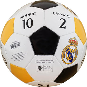 Real Madrid CF Soccer Ball, Size 5, Gold/Black (Players) - 6764
