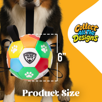 Pro Ball Pets Dog Soccer Ball with Grab Tabs, Size 2, 6 inches, Multicolor - 1212