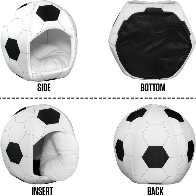 soccer - Igloo Pet Bed - Medium