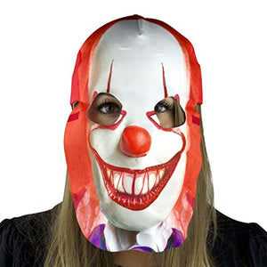 Red Clown Fan Mask & Hat Combo
