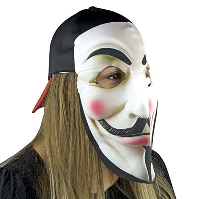 BOGO: V for Vendetta Fan Mask and Hat for Costume Parties and Events Maccabi Art