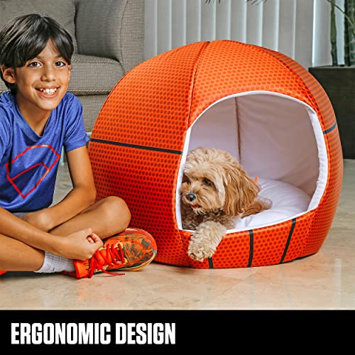 Basketball - Sport Ball Igloo Pet Bed - Small