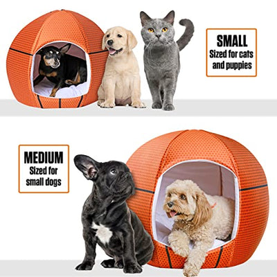 Basketball - Sport Ball Igloo Pet Bed - Small