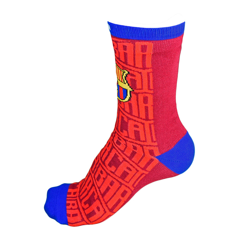 FC Barcelona Tri-Blend Red Barca Socks Calf-length Socks Size 9-13 Maccabi Art