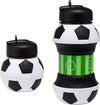 Collapsible Silicone Soccer Ball Water Bottle Maccabi Art, 500 ml.