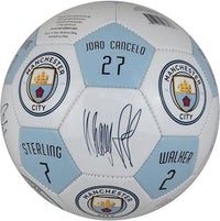 Manchester City FC Player Signatures Soccer Ball, Size 5, Maccabi Art