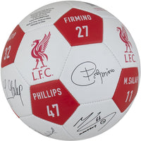 Liverpool FC Player Signatures Soccer Ball, Size 5, Maccabi Art