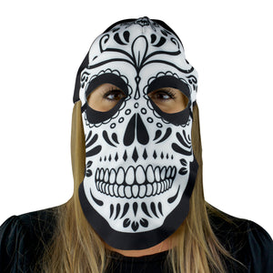Sugar Skull Fan Mask & Hat Combo