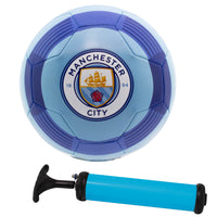 Manchester City Soccer Ball Kit, Size 5 with Pump & Carry Bag Maccabi Art