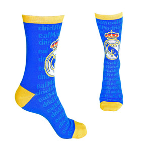 Official Real Madrid CF Gold-Tip Socks, Size 9-13 - 6035