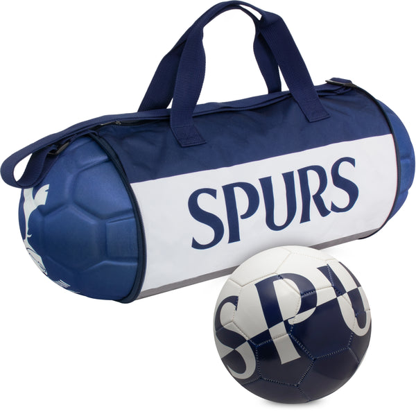 Tottenham Hotspur FC Bundle: Duffel Bag & Soccer Ball + Free Shipping