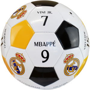 Real Madrid Soccer Ball, Size 5, Gold/Black (Players 2024) - 6740