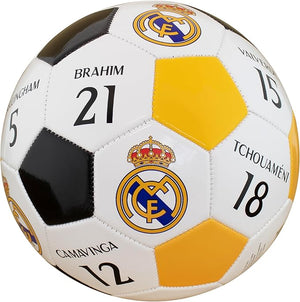 Official Licensed Real Madrid with Players' Names & Numbers Soccer Ball UEFA Champions League Collectors Ball, Size 5
