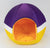 purple and yellow - Igloo Pet Bed - Small