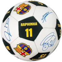 Officially Licensed FC Barcelona Soccer Ball Size 5, 2026 Team Signatures - 9760