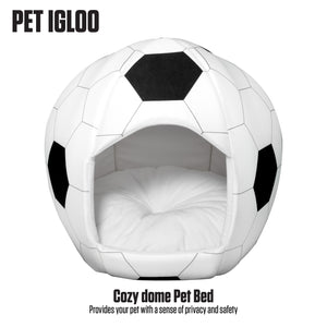 soccer - Igloo Pet Bed - Medium
