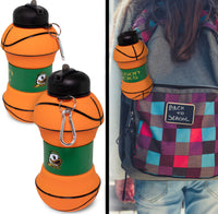 Oregon Ducks Collapsible Silicone Basketball Water Bottle Maccabi Art, 1 Liter