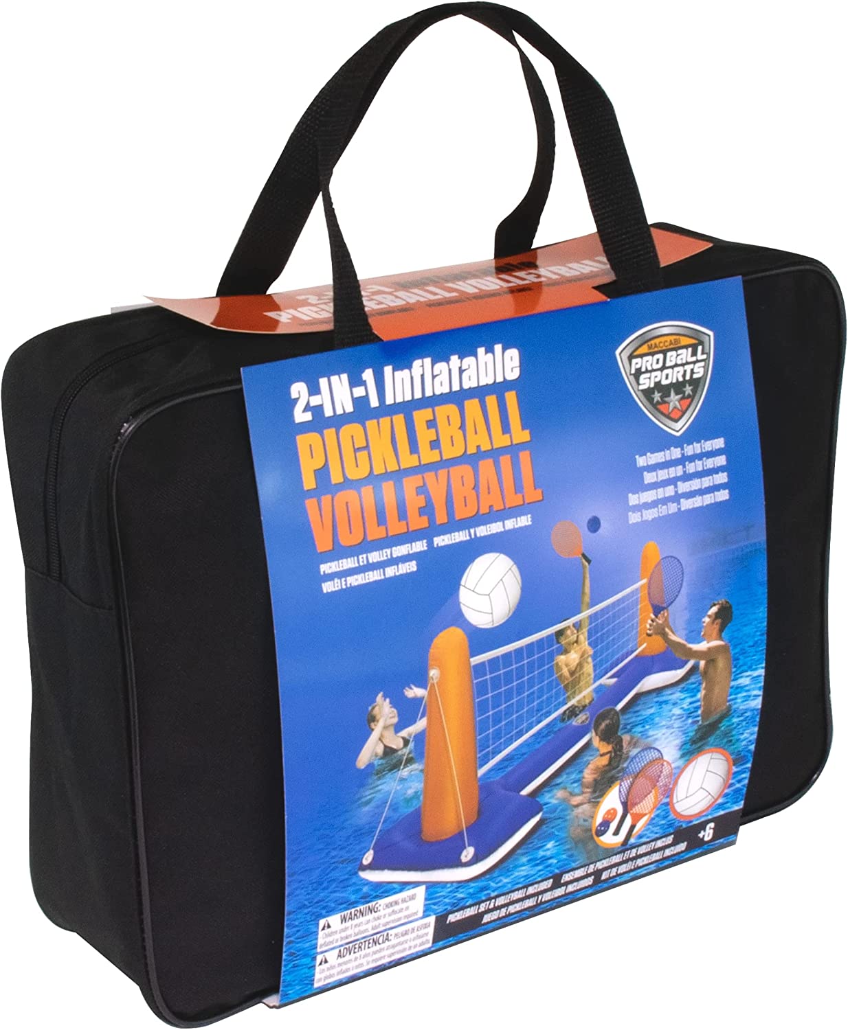 ProBall 2 in 1 Pickleball and Volleyball Inflatable Pool Net Set – Pro ...