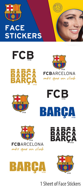 FC Barcelona Official Face Stickers Maccabi Art