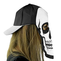 Skull Fan Mask and Hat All-In-One for Costume Parties Maccabi Art