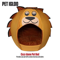 Lion - Igloo Pet Bed - Medium