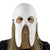 Fan Mask and Hat Combo for Halloween Parties and Sporting Events (White) Maccabi Art