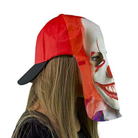 Clown Fan Mask and Hat Combo for Halloween Parties and Events (Red) Maccabi Art