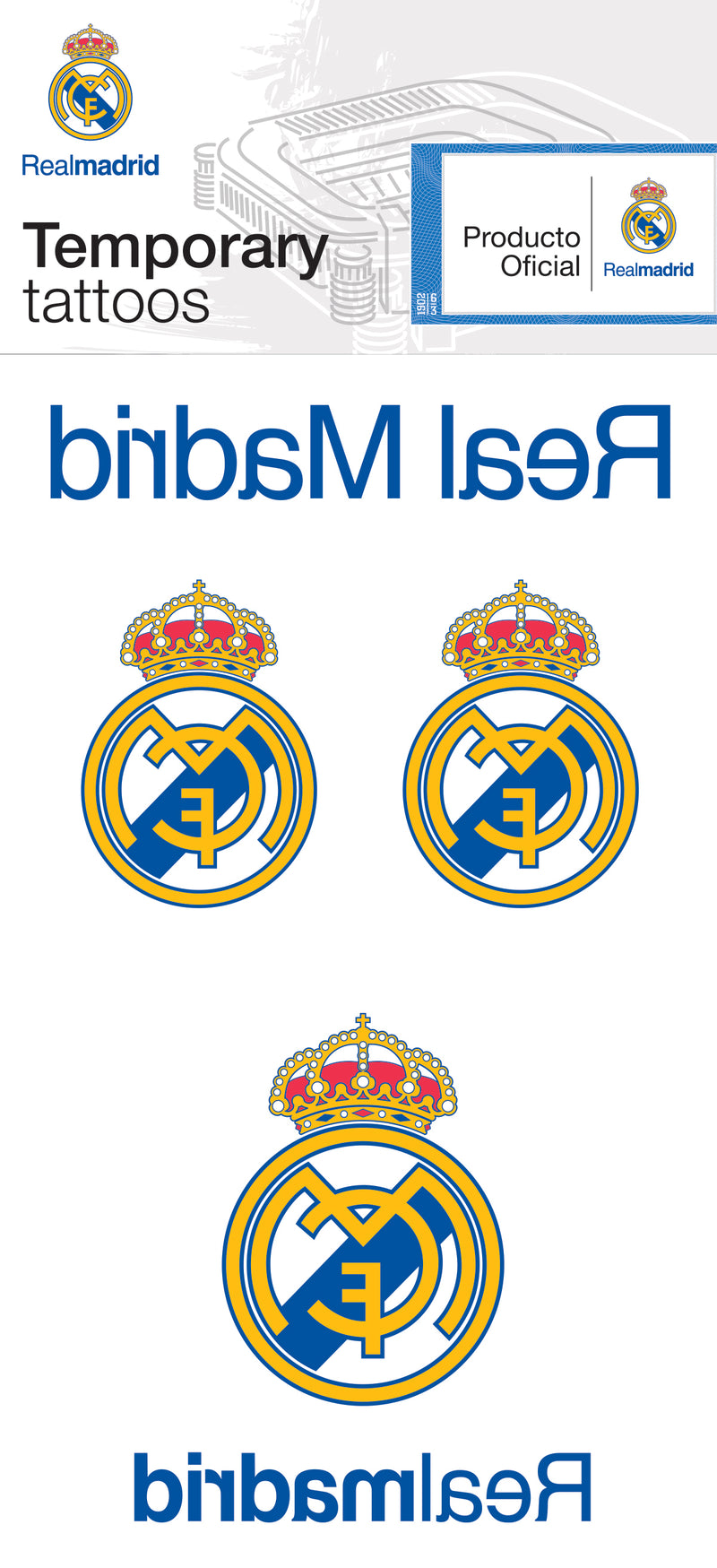 Real Madrid Temporary Tattoos