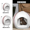 Baseball - Sport Ball Igloo Pet Bed - Small