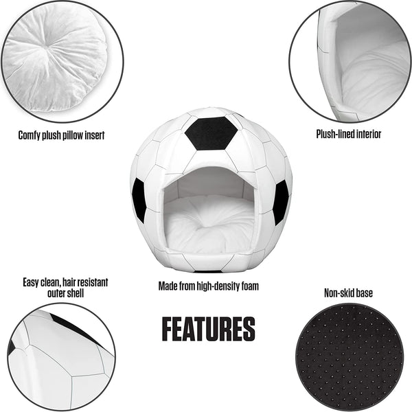 Soccer - Sport Ball Igloo Pet Bed - Small
