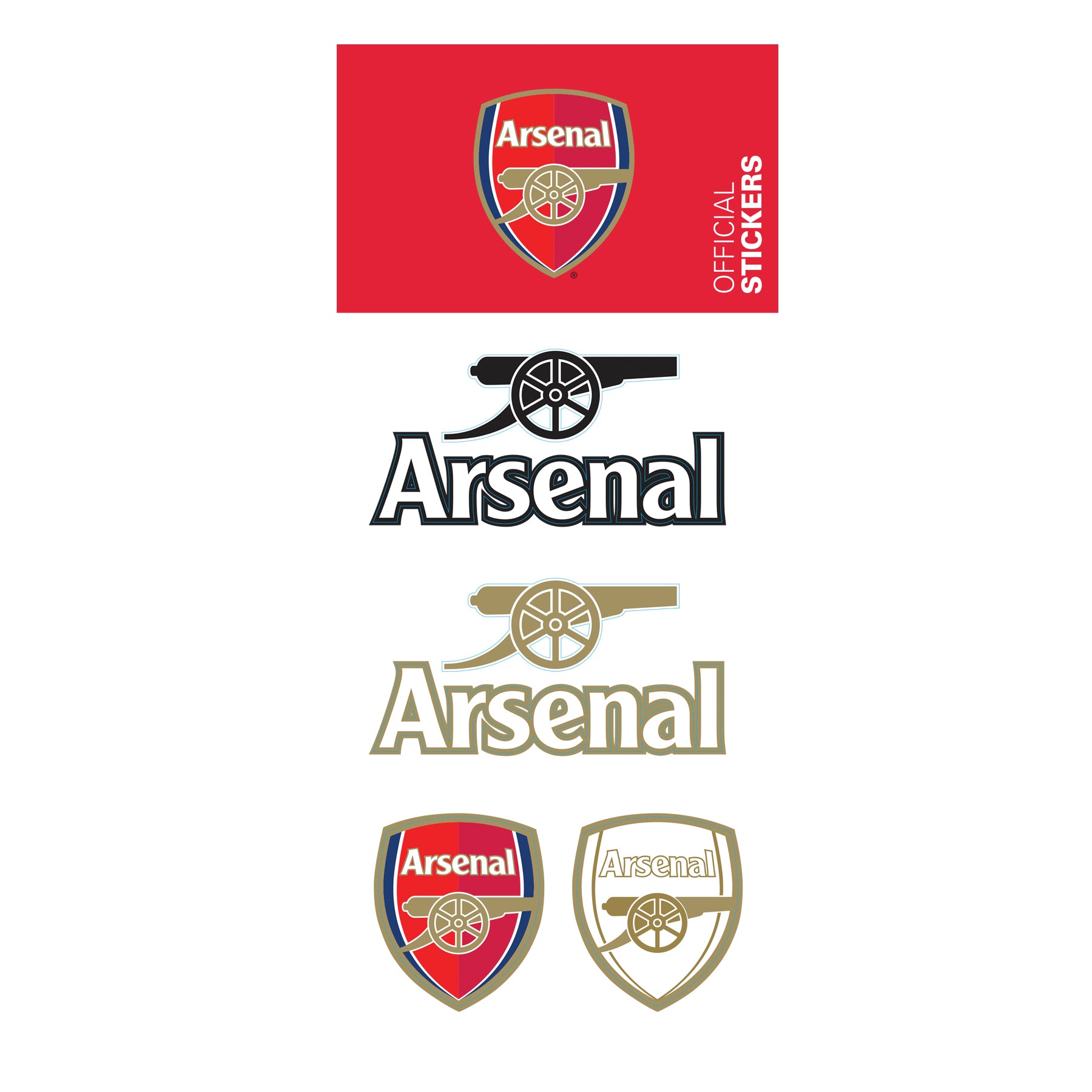 Dc Arsenal Sticker Arsenal FC Official Stickers - Maccabi Art