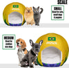 Brazil Country - Sport Ball Igloo Pet Bed - Small