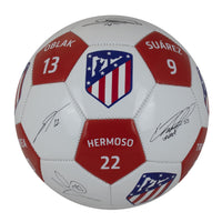 Atlético Madrid Player Signatures Soccer Ball, Size 5, Maccabi Art