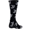 Juventus FC Black Calf-length Socks Size 9-13 Maccabi Art