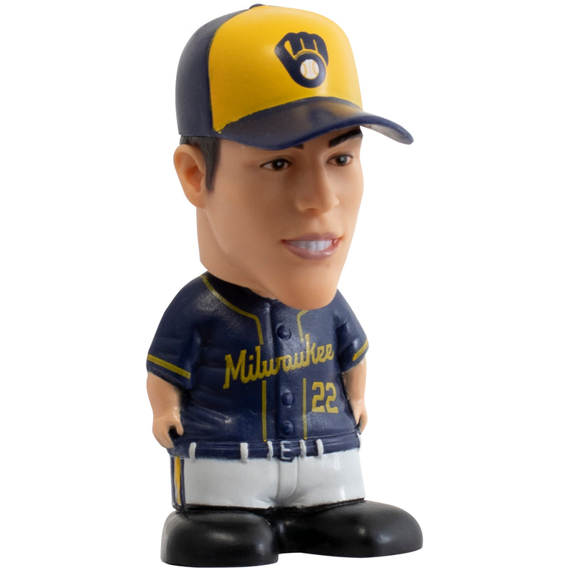 Christian Yelich Milwaukee Brewers MLB Sportzies Collectible Figure, 2.5 Tall by Maccabi Art