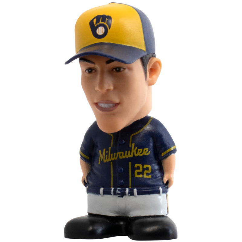 Christian Yelich Milwaukee Brewers MLB Sportzies Collectible Figure, 2.5 Tall by Maccabi Art