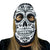 Sugar Skull Fan Mask for Day of the Dead, Día de los Muertos Parties Maccabi Art