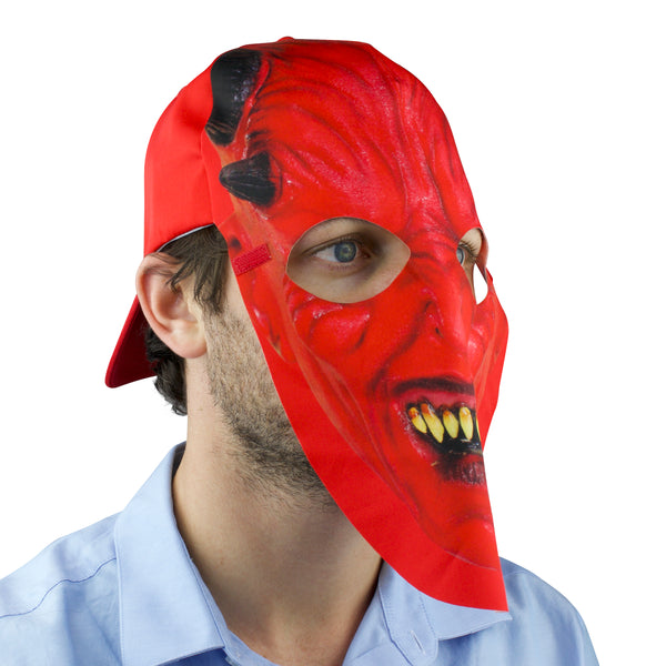 Devil Fan Mask and Hat Combo for Halloween Events and Parties Maccabi Art