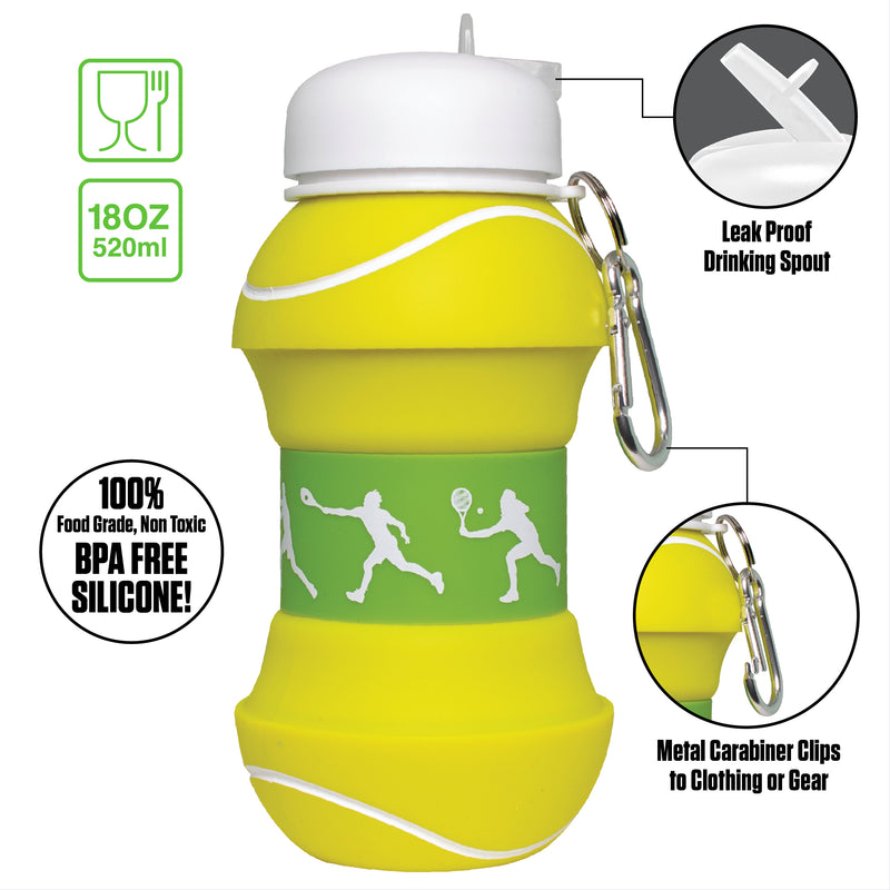 Special Made Collapsible Water Bottles 2 Pack Bpa Free Siliconce