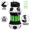 Collapsible Silicone Soccer Ball Water Bottle Maccabi Art, 500 ml.