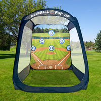Maccabi Art 8' Pop-Up Baseball/Softball Practice Tent for Hitting and Pitching