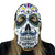 Sugar Skull Fan Mask for Day of the Dead, Día de los Muertos Parties Maccabi Art (Multicolor)