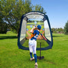 Maccabi Art 8' Pop-Up Baseball/Softball Practice Tent for Hitting and Pitching