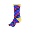 FC Barcelona Checkered Calf-length Socks Size 9-13 Maccabi Art