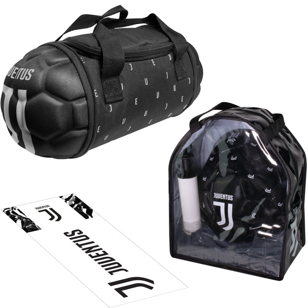 Juventus FC Bundle: Soccer Ball Kit, Lunch Ball Bag & Free Car Decal + Free Shipping