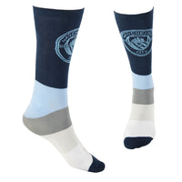 Manchester City FC Calf-length Socks Size 9-13 Maccabi Art