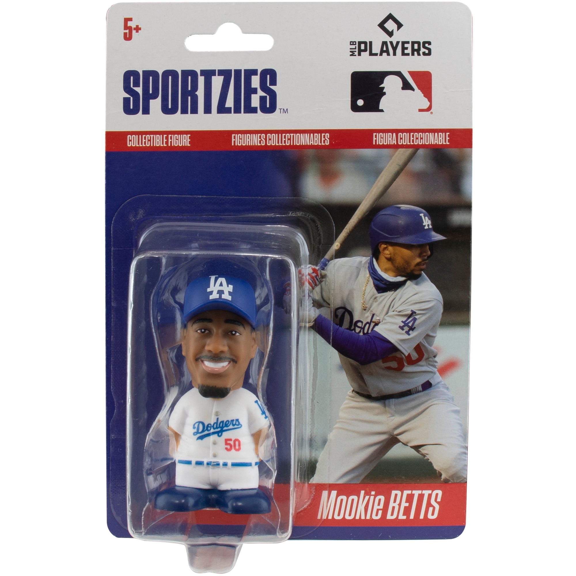 Mookie Betts LA Dodgers MLB Sportzies Collectible Figure, 2.5" Tall