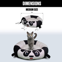 Maccabi Art Panda- Round Bolster Cuddle Pet Bed- Medium 24"